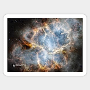 Crab Nebula, M1, NGC 1952 (James Webb/JWST) Sticker